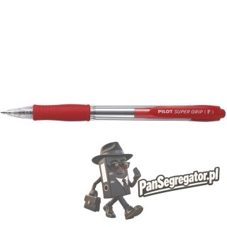 Długopis olejowy PILOT SUPER GRIP czerwony PIBPGP-10R-R