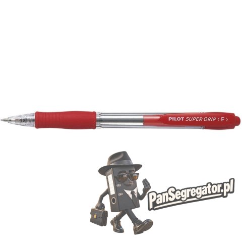 Długopis olejowy PILOT SUPER GRIP czerwony PIBPGP-10R-R