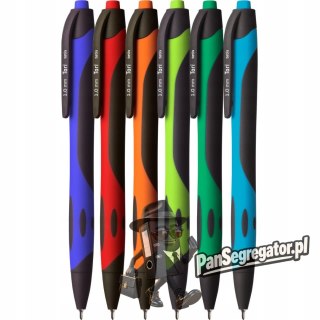 Długopis olejowy TORI 1.0mm, mix kol.obudowy wkład niebieski KD913-NM TETIS
