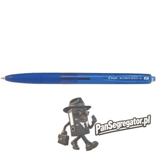 Długopis olejowy automatyczny PILOT SUPER GRIP niebieski BPGG-8R-F-LL