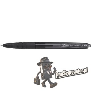 Długopis olejowy automatyczny czarny PILOT SUPER GRIP BPGG-8R-F-BB