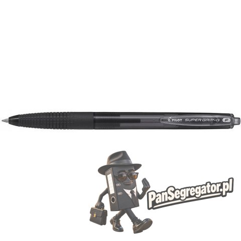 Długopis olejowy automatyczny czarny PILOT SUPER GRIP BPGG-8R-F-BB