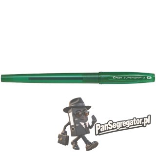 Długopis olejowy ze skuwką PILOT SUPER GRIP zielony BPS-GG-F-G