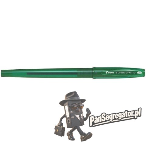 Długopis olejowy ze skuwką PILOT SUPER GRIP zielony BPS-GG-F-G