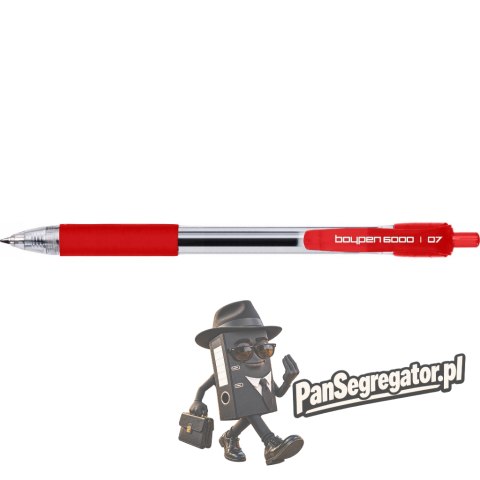 Długopis pstrykany BOY PEN-6000 czerwony 443-001 RYSTOR