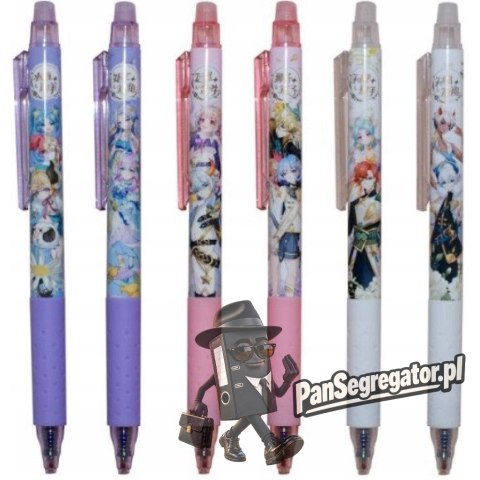 Długopis usuwalny automatyczny 0,5mm niebieski Korean Flower Manga MG AKPJ23006