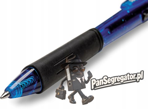 Długopis żelowy WOW K437CR/C niebieski pstryk.gum.uchwyt PENTEL
