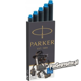 Naboje PARKER (5sztuk) niebieskie zmywalne 1950383