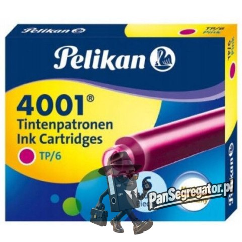 Naboje krókie ciemne różowe (6szt.) 100435993 PELIKAN