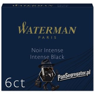 Naboje krótkie WATERMAN (6 sztuk) czarne 2052011 / S0110940