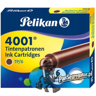 Naboje krótkie brązowe (6szt.) 100435996 PELIKAN