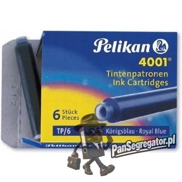 Naboje krótkie czarne (6szt.) 100401546 PELIKAN