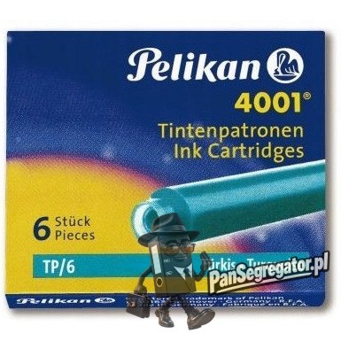 Naboje krótkie turkusowe (6szt.) 400142569 PELIKAN