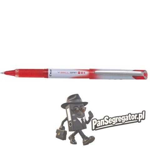 Pióro kulkowe PILOT VBALL GRIP czerwony PIBLN-VBG5-R