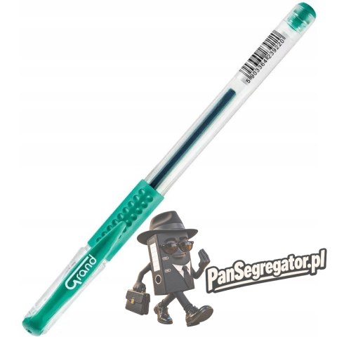 Pióro żelowe GR101 zielony 160-1028 GRAND