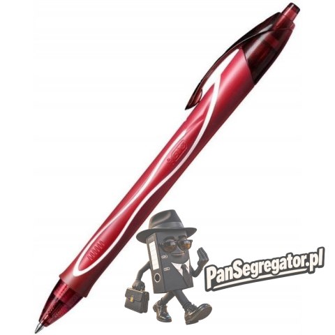 Pióro żelowe Gelocity QUICK DRY czerwony 949874 BIC