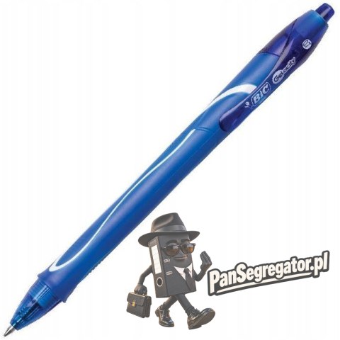 Pióro żelowe Gelocity QUICK DRY niebieskie 950442 BIC