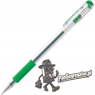 Pióro żelowe PENTEL K116 zielone z gumowym uchwytem Hybrid Gel Grip