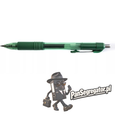 Pióro żelowe automatyczne 806 zielone 166004 D.RECT