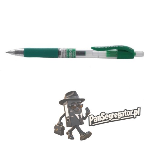 Pióro żelowe automatyczne DONG-A U-KNOCK zielone TT5033