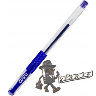 Pióro żelowe niebieskie GR101 do biura ergonomiczne 160-1027 GRAND