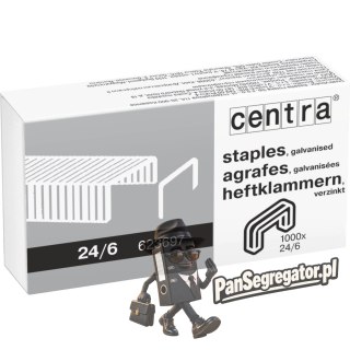 Zszywki 24/6 1000szt 623697 CENTRA