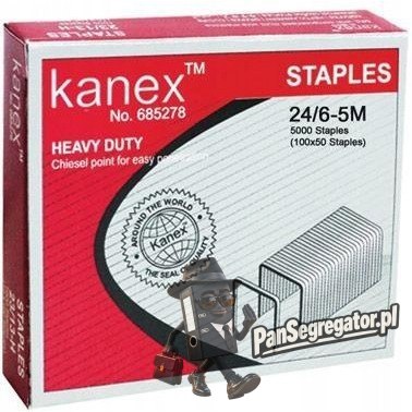 Zszywki 24/6-5M KANEX NO.24/6-5M