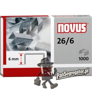 Zszywki 26/6 NOVUS (1000szt) 040-0056