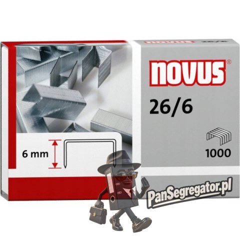 Zszywki 26/6 NOVUS (1000szt) 040-0056