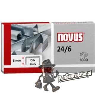 Zszywki NOVUS 24/6 DIN 1000szt. 040-0158