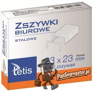 Zszywki biurowe hd 23/23 1000szt. GZ103-A TETIS