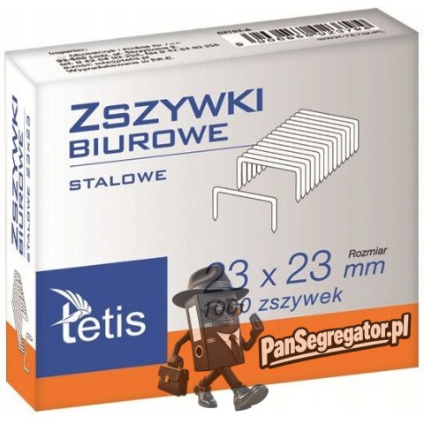 Zszywki biurowe hd 23/23 1000szt. GZ103-A TETIS