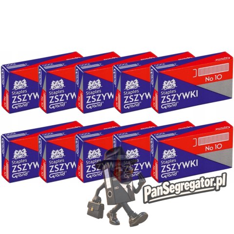 Zszywki nr 10 GRAND 10 paczek x 1000sztuk 110-1389