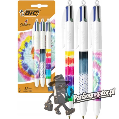 Długopis 4 COLOURS ( 3 sztuki ) mix obudów 503772 BIC