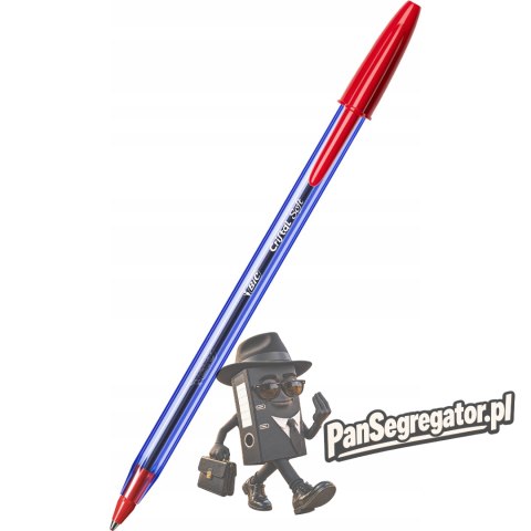 Długopis CRISTAL SOFT czerwony 9185201 BIC