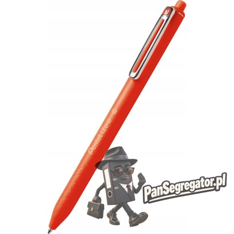 Długopis IZEE 0.7 czerwony BX467B PENTEL z tuszem low viscosity