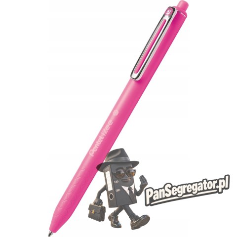 Długopis IZEE 0.7 różowy BX467-P PENTEL z tuszem low viscosity