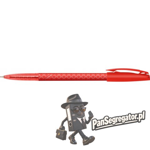 Długopis KROPKA RS 0,7mm czerwony 452-001 RYSTOR