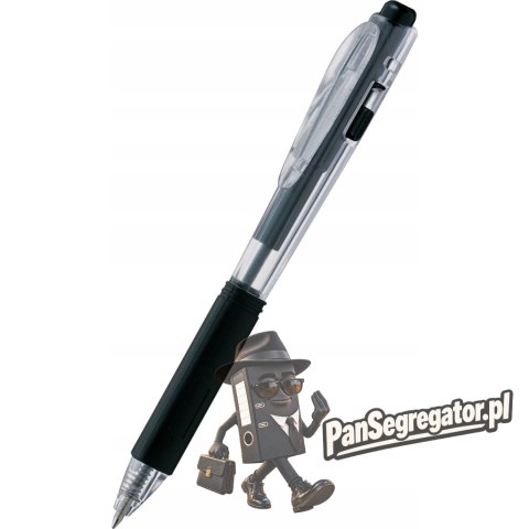 Długopis PENTEL BK437 z gumowym uchwytem automatyczny czarny