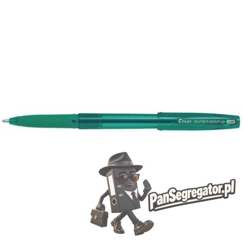 Długopis Pilot Super Grip G ze skuwką XB zielony BPS-GG-XB-G