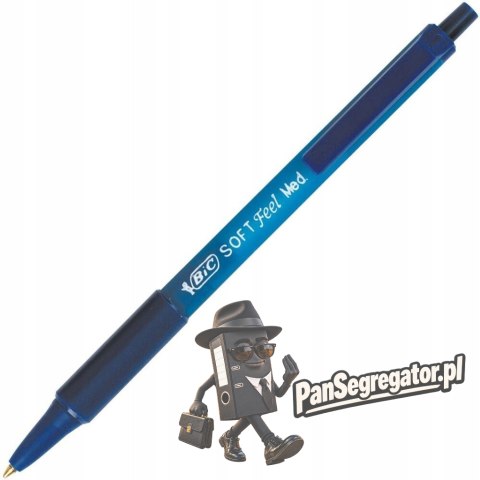 Długopis SOFTFEEL CLIC Grip 1mm niebieski 837398 BIC