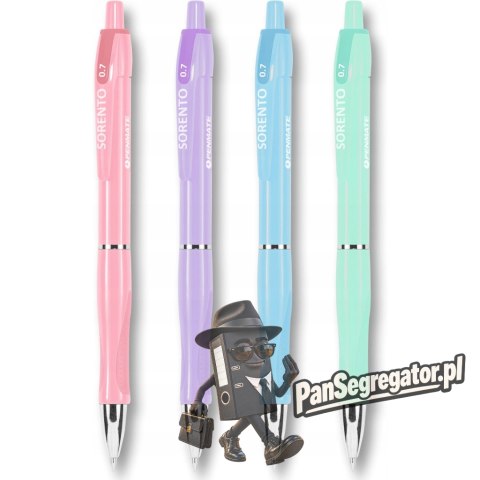 Długopis SORENTO pastelowy 0,7 wkład niebieski TT8307 PENMATE