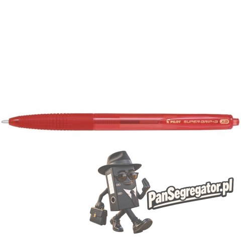 Długopis SUPER GRIP G automatyczny XB czerwony PILOT PIBPGG-8R-XB-RR