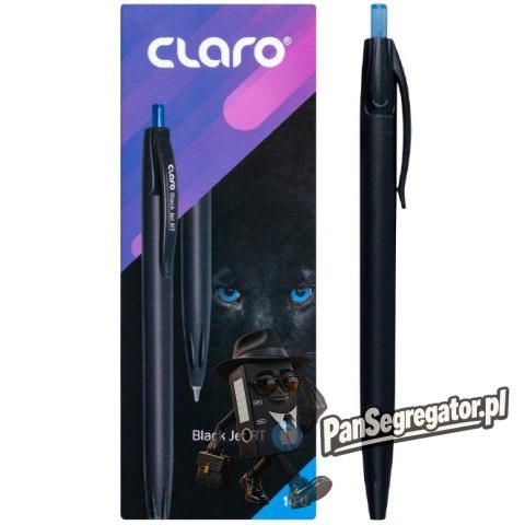 Długopis automatyczny CLARO BLACK JET RT 1,0mm niebieski