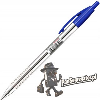 Długopis automatyczny FLEXI click niebieski 1.0mm TT7984 PENMATE