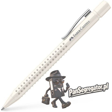 Długopis automatyczny GRIP 2010 kremowy (coconut milk) wkład M niebieski 243908 Faber-Castell