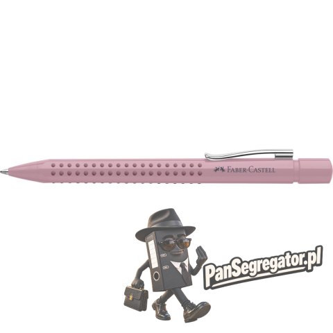 Długopis automatyczny GRIP 2010 różowy (rose shadows) wkład M niebieski 243907 Faber-Castell