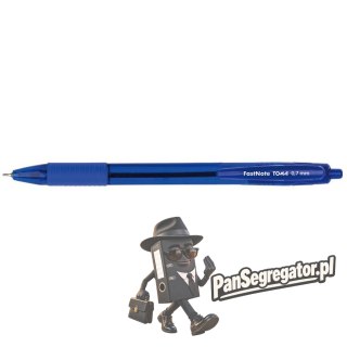 Długopis automatyczny niebieski 0,7mm TO-030 TOMA