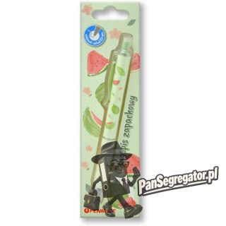 Długopis automatyczny zapachowy ARBUZ 0,5mm niebieski TT8951 PENMATE
