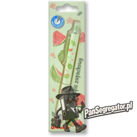 Długopis automatyczny zapachowy ARBUZ 0,5mm niebieski TT8951 PENMATE